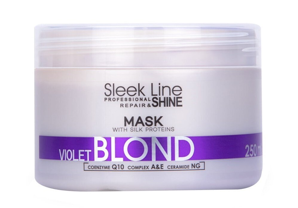 Matu maska Stapiz Sleek Line Violet Blond 250 ml cena un informācija | Matu kondicionieri, balzāmi | 220.lv