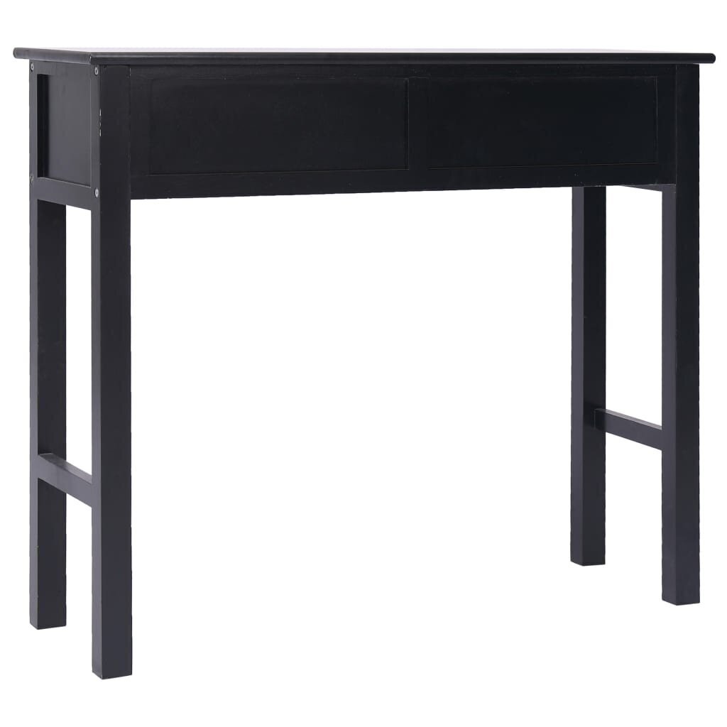 vidaXL konsoles galdiņš, 90x30x77 cm, melns koks цена и информация | Žurnālgaldiņi | 220.lv