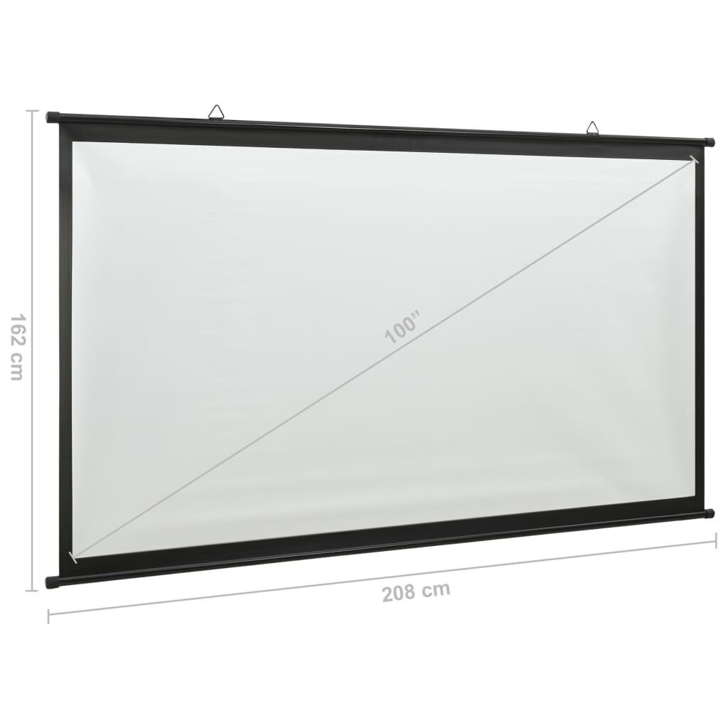 vidaXL projekcijas ekrāns, 100", 4:3 cena un informācija | Ekrāni projektoriem | 220.lv