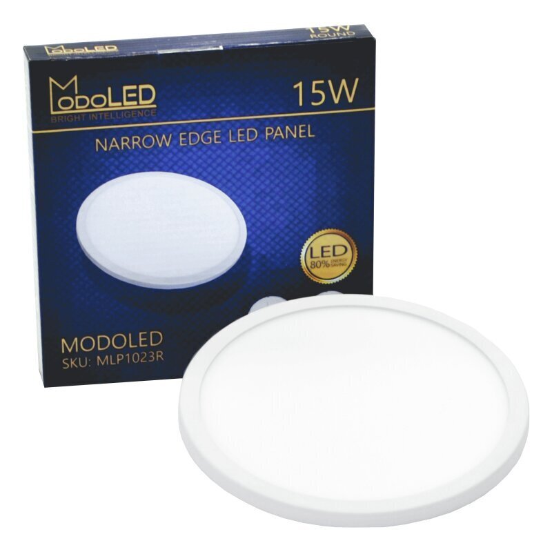 Iebūvējamais apaļš LED panelis ar regulējamām atsperēm "MODOLED" 15W cena un informācija | Iebūvējamās lampas, LED paneļi | 220.lv