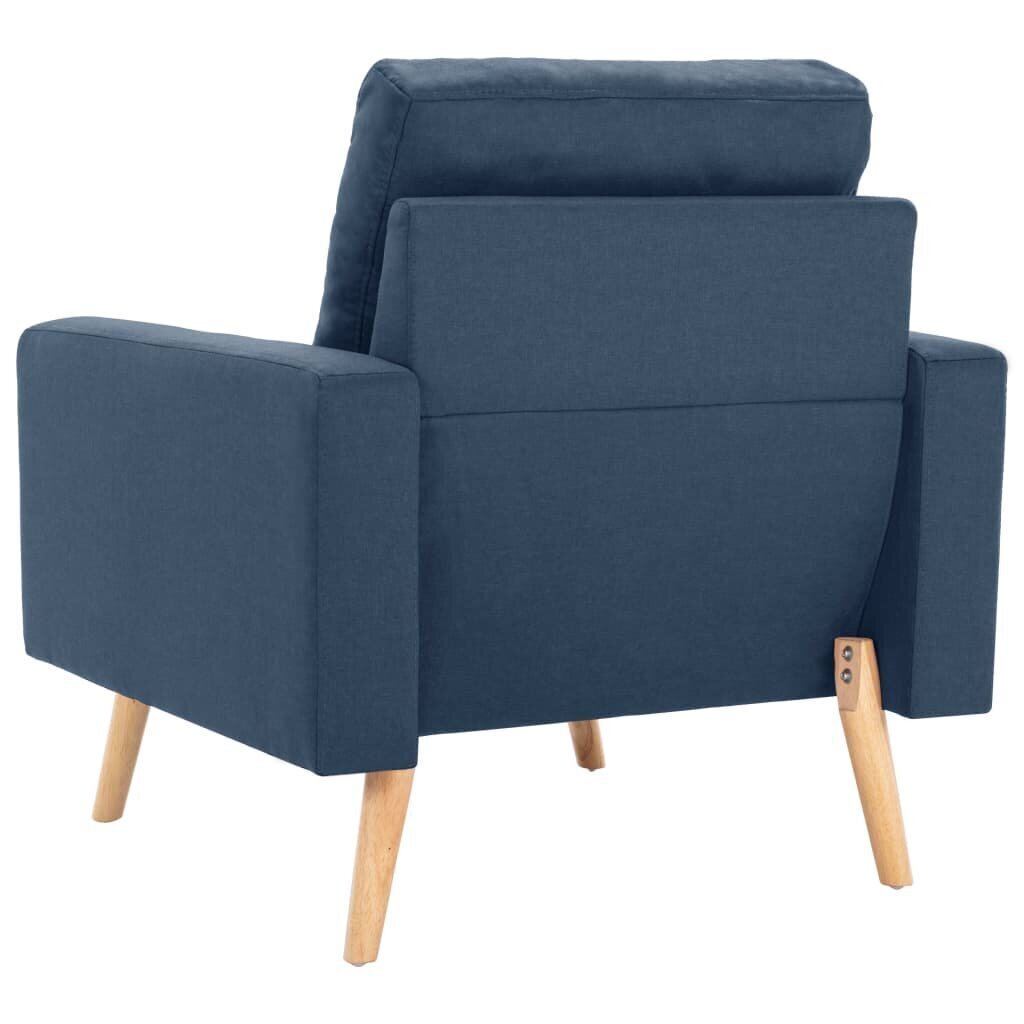 vidaXL atpūtas krēsls, zils audums cena un informācija | Atpūtas krēsli | 220.lv