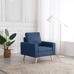 Тканевое кресло, 67x59x77 см, цвет синий цена и информация | Кресла в гостиную | 220.lv