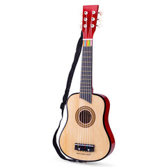 Деревянная детская гитара (натуральная/коричневая), New Classic Toys 10304 цена и информация | Развивающие игрушки | 220.lv