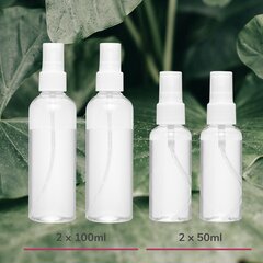 Smidzināmo pudeļu komplekts 2x100ml un 2x50ml цена и информация | Масла, гели для душа | 220.lv