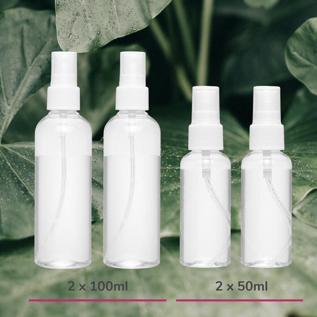 Smidzināmo pudeļu komplekts 2x100ml un 2x50ml cena un informācija | Dušas želejas, eļļas | 220.lv