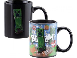 Paladone Minecraft Creeper Heat Change Mug cena un informācija | Datorspēļu suvenīri | 220.lv