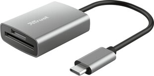 MEMORY READER FLASH USB-C/24136 TRUST цена и информация | Адаптеры и USB разветвители | 220.lv