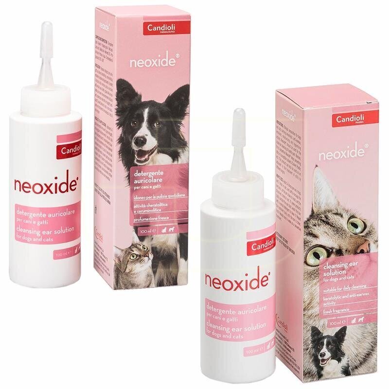 Neoxide 100ml ausu tīrīšanas līdzeklis cena un informācija | Kopšanas līdzekļi dzīvniekiem | 220.lv