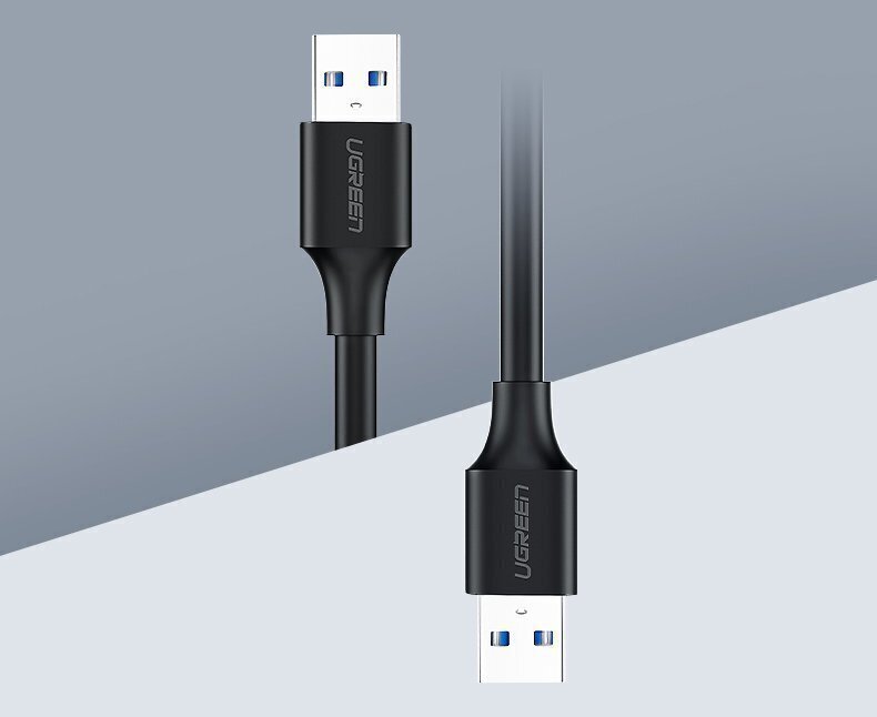 Kabelis Ugreen USB 2.0 (male) - USB 2.0 (male) 0,25 m 79204 cena un informācija | Kabeļi un vadi | 220.lv