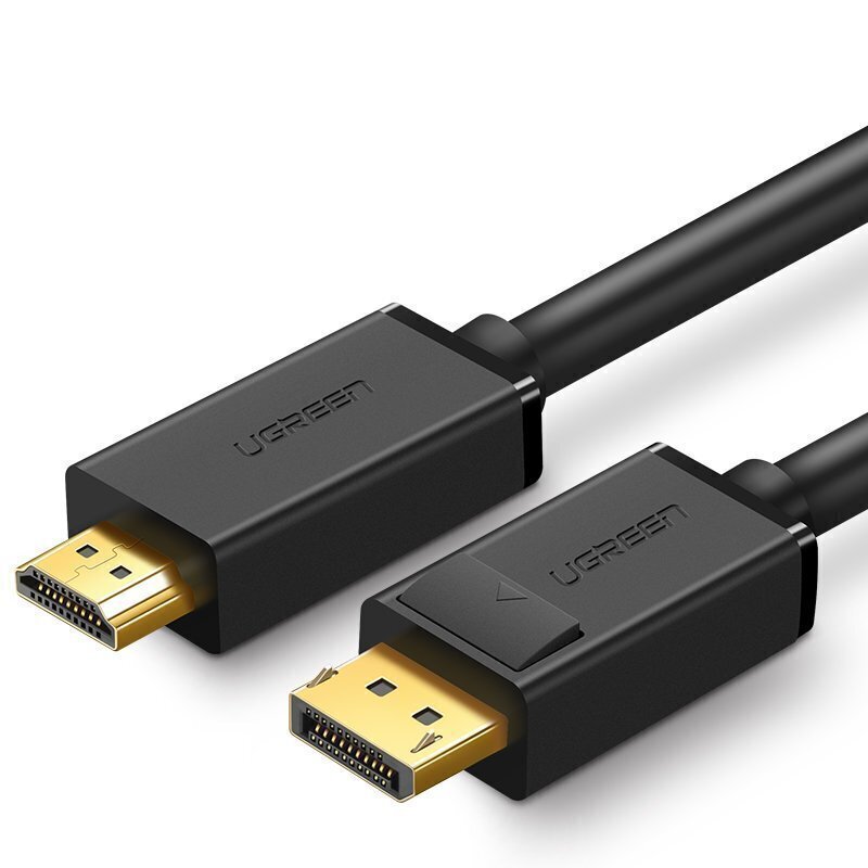 Kabelis Ugreen HDMI - DisplayPort 4K 30 Hz 28 AWG, 3 m (DP101 10203) cena un informācija | Kabeļi un vadi | 220.lv