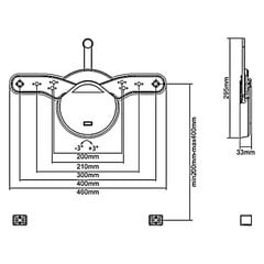 Maclean MC-877 23-55” цена и информация | Кронштейны и крепления для телевизоров | 220.lv