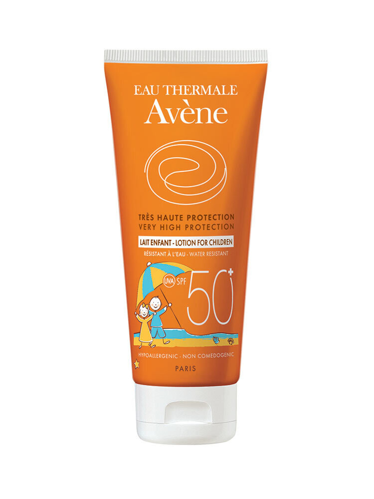 Aizsargājošā sauļošanās emulsija bērniem AVENE SUN SPF50+, 100 ml cena un informācija | Sauļošanās krēmi | 220.lv