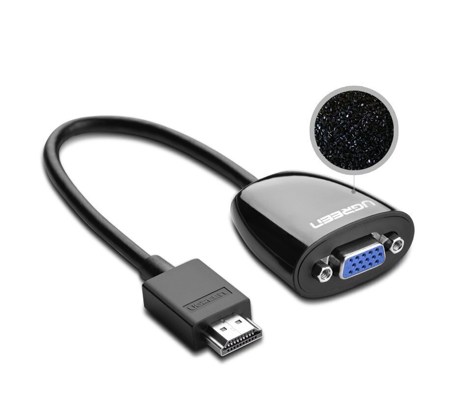 Adapteris Ugreen HDMI (male) - VGA (female) FHD (MM105 40253) cena un informācija | Adapteri un USB centrmezgli | 220.lv