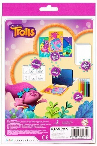 Burvju spogulis krāsošanai "Troļļi" cena un informācija | Attīstošās rotaļlietas | 220.lv