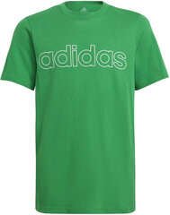 Adidas T-Krekli B Lin T Green GN4008/134 cena un informācija | Zēnu krekli | 220.lv