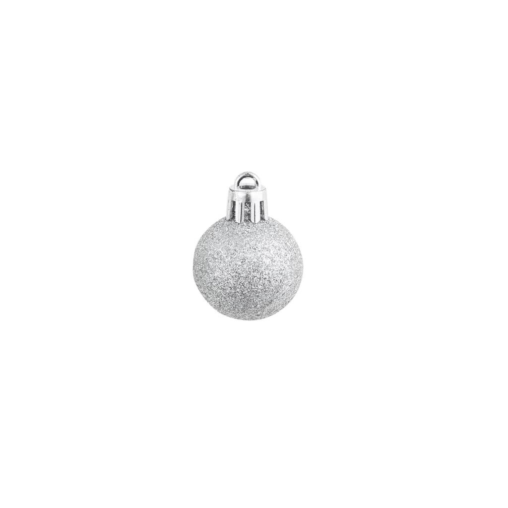 Ziemassvētku bumbas, 100 gab., sudraba un zelta cena un informācija | Svētku dekorācijas | 220.lv