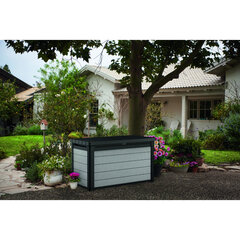 Садовый ящик Keter Denali Duotech, 380 л, серый цена и информация | Ящики для вещей | 220.lv