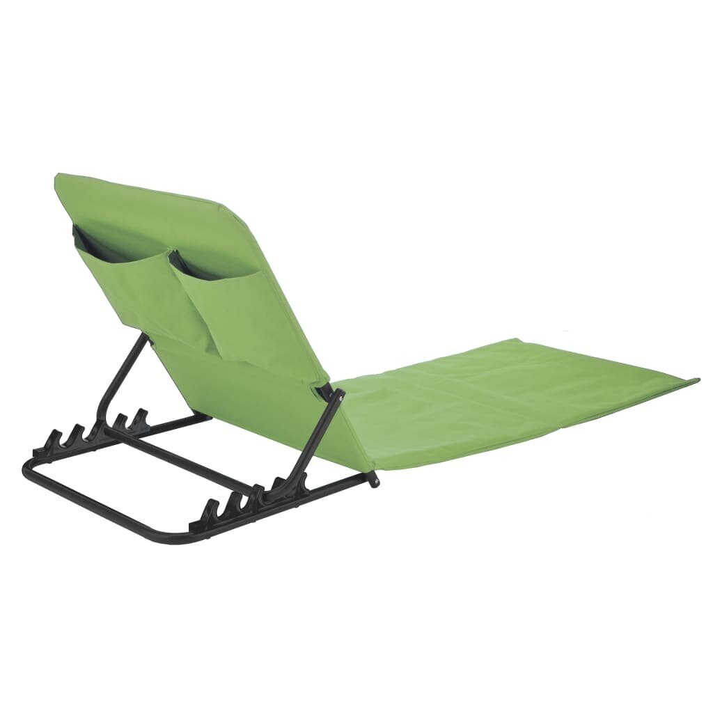 HI pludmales paklājs, salokāms, zaļš PVC cena un informācija | Sauļošanās krēsli | 220.lv