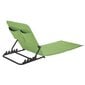 HI pludmales paklājs, salokāms, zaļš PVC cena un informācija | Sauļošanās krēsli | 220.lv