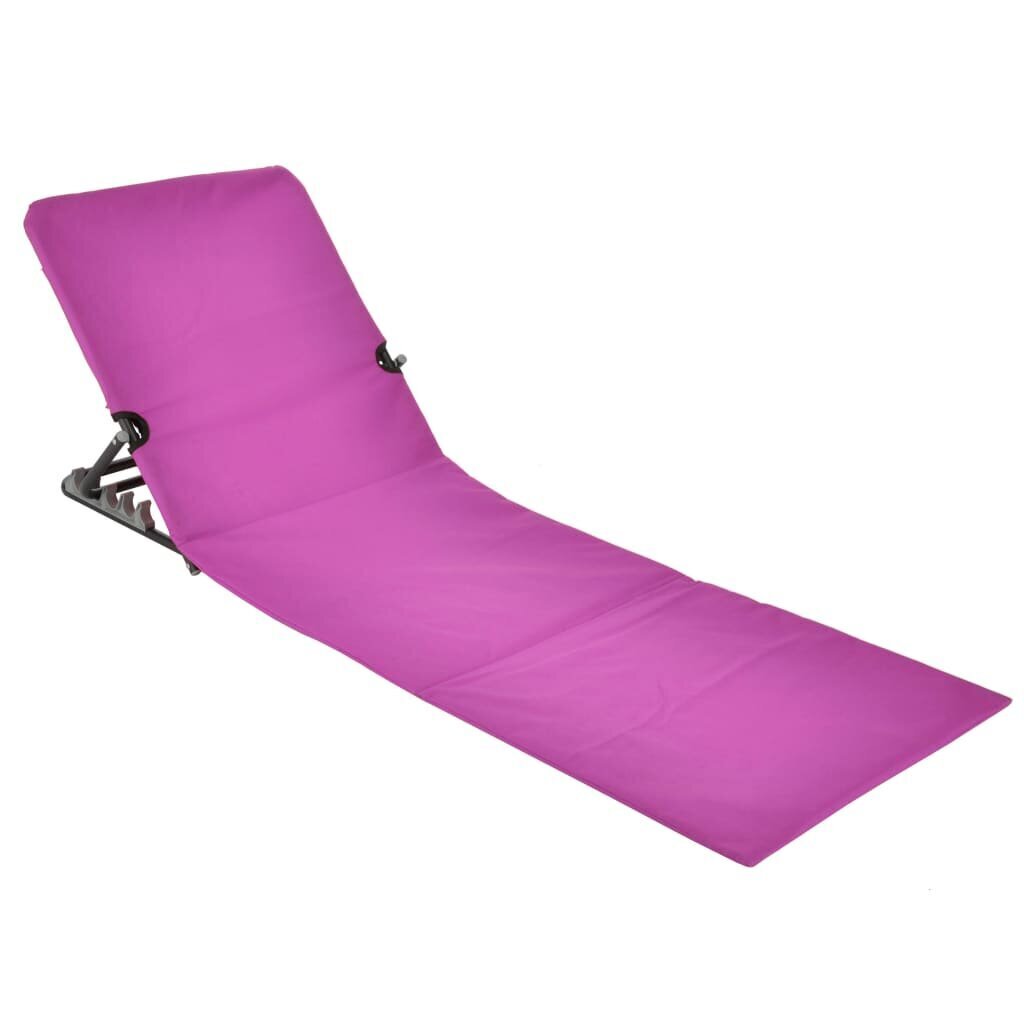 HI pludmales paklājs, salokāms, rozā PVC cena un informācija | Dārza krēsli | 220.lv