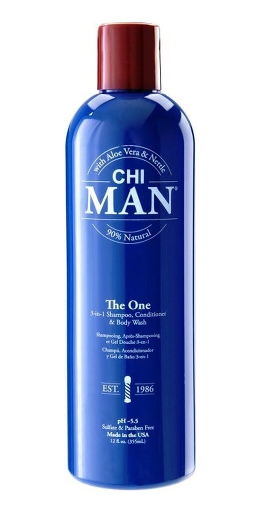 Matu šampūns, kondicionieris un ķermeņa mazgāšanas produkts vīriešiem CHI Man 3in1 HairBody, 355 ml цена и информация | Šampūni | 220.lv