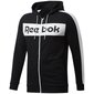 Džemperis vīriešiem Reebok Te Linear Logo Fz Hoody M FU3131, melns cena un informācija | Vīriešu jakas | 220.lv