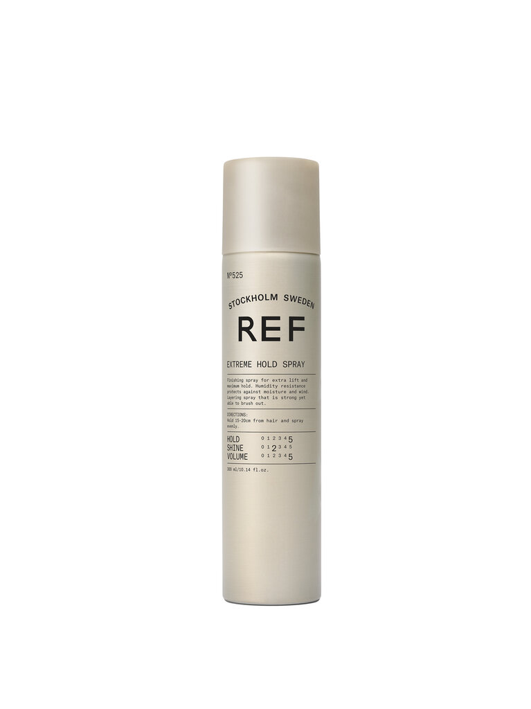 REF Extreme Hold Hairspray 525 stipras fiksācijas matu laka 300ml cena un informācija | Matu veidošanas līdzekļi | 220.lv