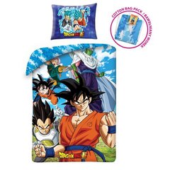 Bērnu gultas veļas komplekts Dragon Ball 140x200 cm, 2 daļas cena un informācija | Bērnu gultas veļa | 220.lv