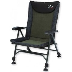 Krēsls DAM CamoVision Easy Fold Chair With Armrests Alu, melns цена и информация | Садовые стулья, кресла, пуфы | 220.lv