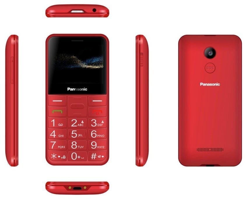 Panasonic KX-TU155EXRN Red cena un informācija | Mobilie telefoni | 220.lv