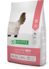 Nature's Protection sausā barība garspalvainiem pieaugušiem kaķiem Long Hair, 2 kg cena un informācija | Sausā barība kaķiem | 220.lv