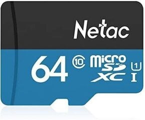 MEMORY MICRO SDXC 64GB UHS-I/NT02P500STN-064G-S NETAC цена и информация | Карты памяти для мобильных телефонов | 220.lv