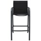 vidaXL dārza krēsli, 2 gab., melns tekstilēns cena un informācija | Dārza krēsli | 220.lv