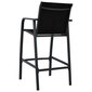 vidaXL dārza krēsli, 2 gab., melns tekstilēns цена и информация | Dārza krēsli | 220.lv