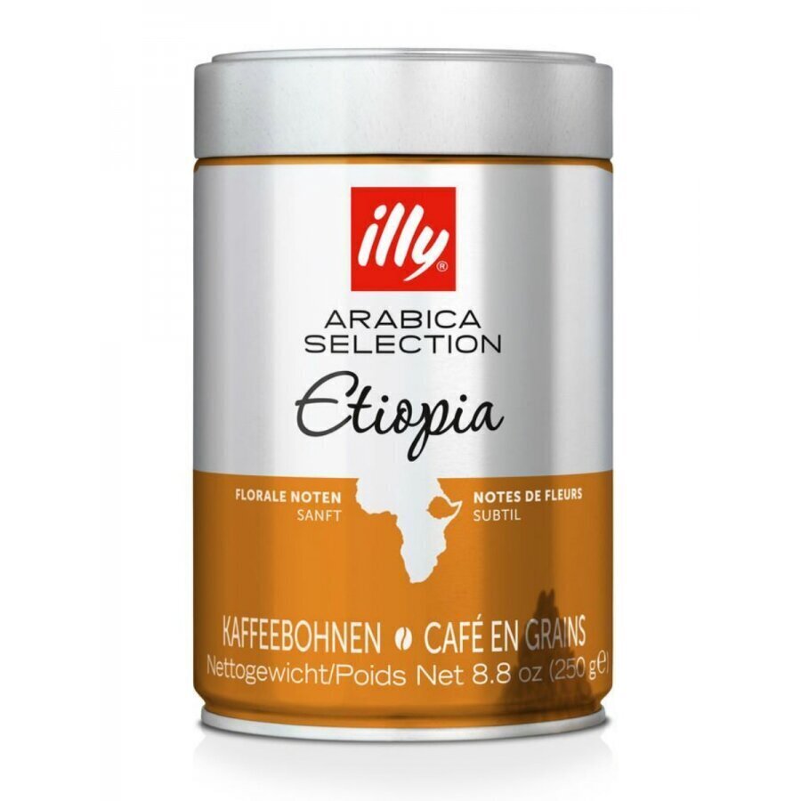 Pupiņu kafija Illy Arabica Selection Etiopija, 250g cena un informācija | Kafija, kakao | 220.lv