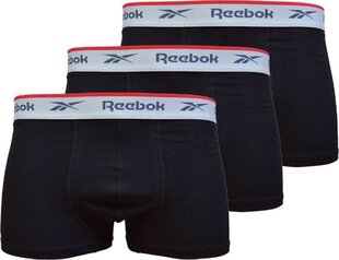 Apakšbikses vīriešiem Reebok Trunk Ovett C8266, 3 gab., melnas цена и информация | Мужские трусы | 220.lv