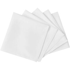 Набор из 10 белых столовых салфеток, 50 x 50 см. цена и информация | Скатерти, салфетки | 220.lv