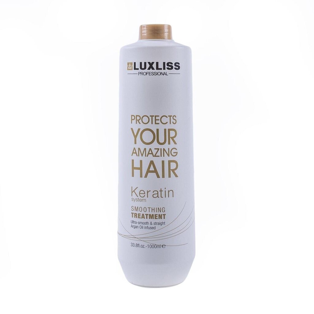 Keratīns matiem LUXLISS smoothing treatment 1000 ml cena un informācija | Kosmētika matu stiprināšanai | 220.lv