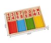 Koka skaitīšanas komplekts Montessori Wooden counting set цена и информация | Rotaļlietas zīdaiņiem | 220.lv