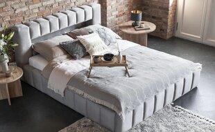 Кровать NORE Lamica 07, 180x200 см, светло-серая цена и информация | Кровати | 220.lv