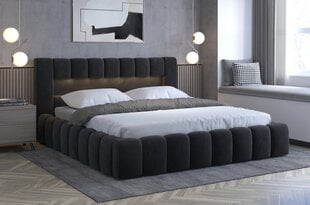 Кровать NORE Lamica 09, 180x200 см, черная цена и информация | Кровати | 220.lv