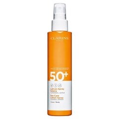 Sauļošanās sprejs Clarins Sun Care Lotion Spray Body SPF 50+, 150 ml cena un informācija | Sauļošanās krēmi | 220.lv