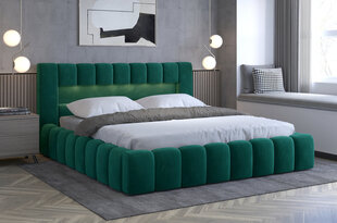 Кровать NORE Lamica 03, 160x200 см, зеленая цена и информация | Кровати | 220.lv