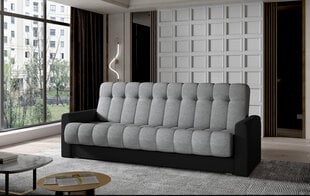 Dīvāns-gulta NORE Garett 05, pelēka/melna cena un informācija | Dīvāni | 220.lv