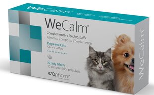 WeCalm® дополнительный корм в виде вкусных таблеток для собак и кошек цена и информация | Витамины, пищевые добавки, анти-паразит продукты для собак | 220.lv