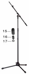 Микрофонная стойка Stagg MIS-2024BK цена и информация | Принадлежности для музыкальных инструментов | 220.lv