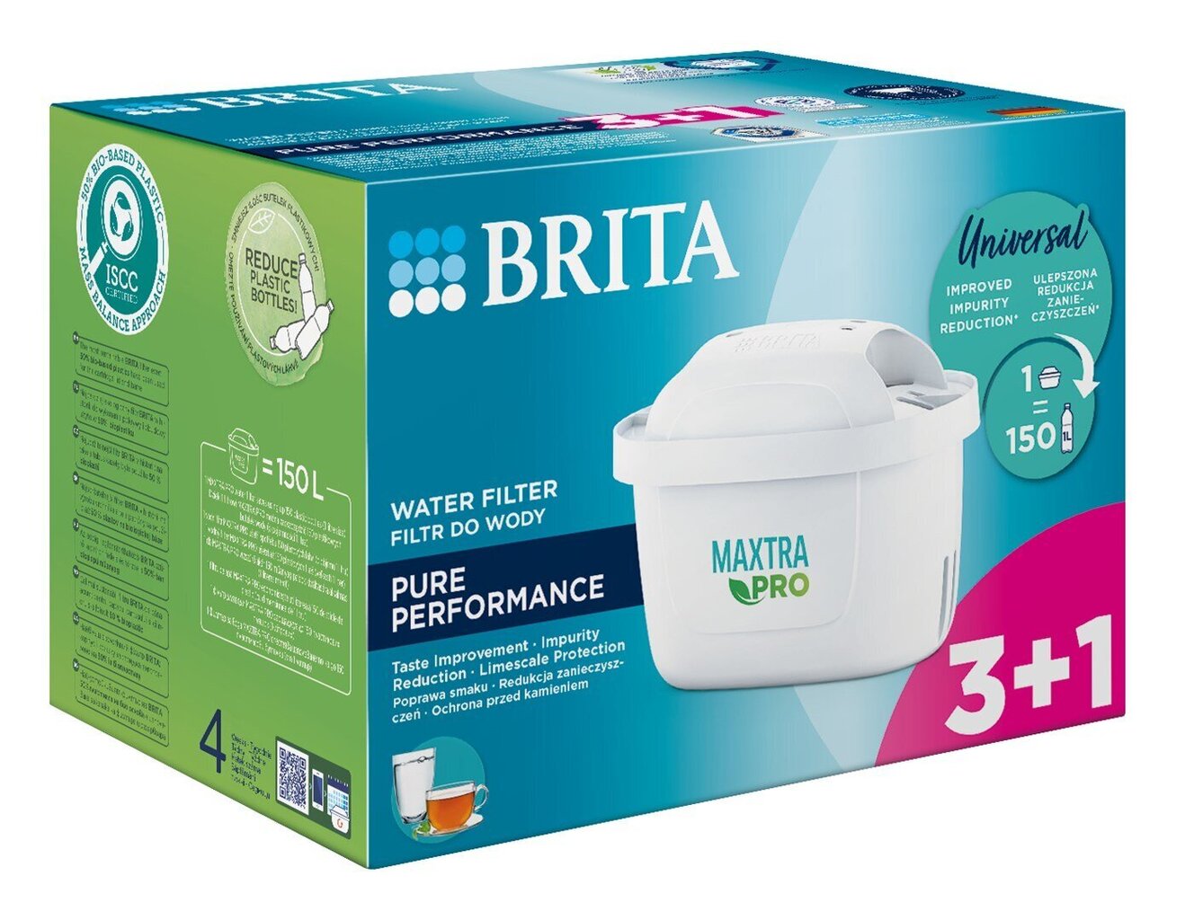 Brita Maxtra Pure Performance, 4 gab. цена и информация | Ūdens filtri | 220.lv
