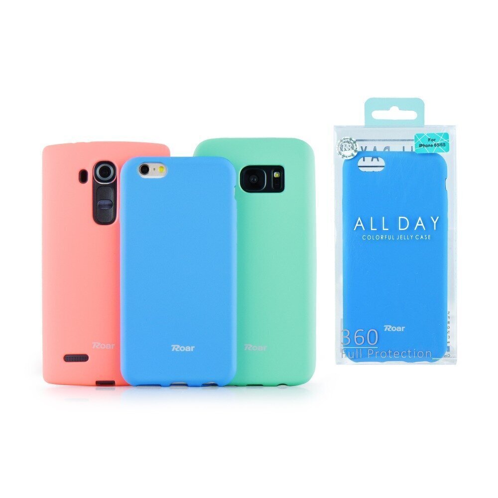 Roar Colorful Jelly maciņš priekš Samsung Galaxy S21, melns cena un informācija | Telefonu vāciņi, maciņi | 220.lv