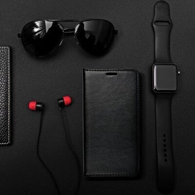 Xiaomi Mi 11 Ultra maciņš Magnet Book, melns cena un informācija | Telefonu vāciņi, maciņi | 220.lv