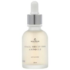 The Skin House Snail Mucin 5000 Ampoule sejas serums 30ml cena un informācija | Serumi sejai, eļļas | 220.lv